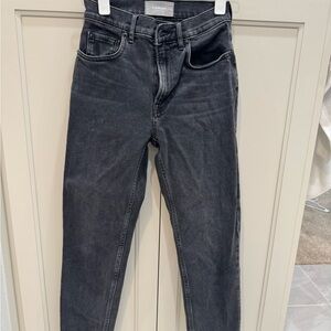 Everlane Charcoal Cheeky Straight Leg Jeans